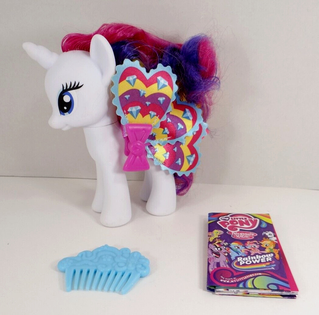 My Little Pony Rainbow Power Fashion Style Rarity NWOB Large 6&Prime; White 2010