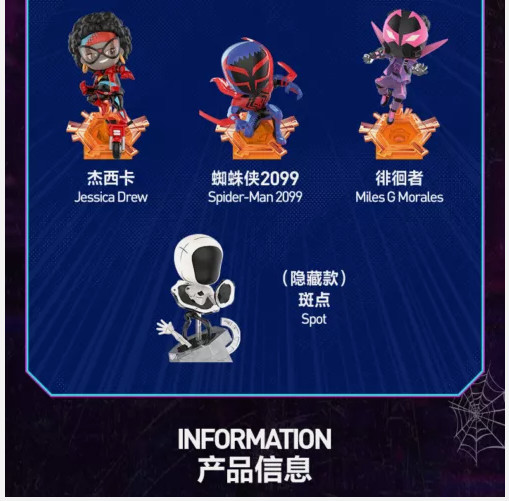 Authentic The Spider-Verse Series Confirmed Blind Box Figure Art Toy Hot Gift