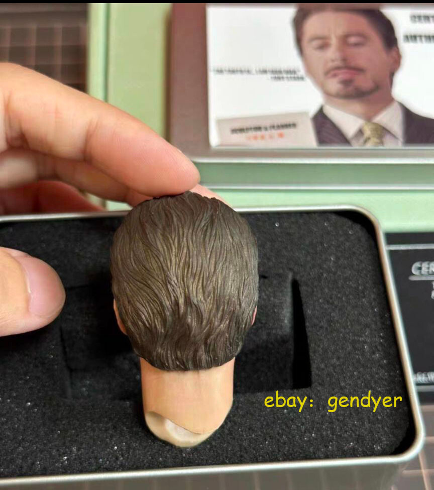 Rare Sixth star Studio Marvel Robert Downey Jr. Iron Man Head Sculpt Speech Ver
