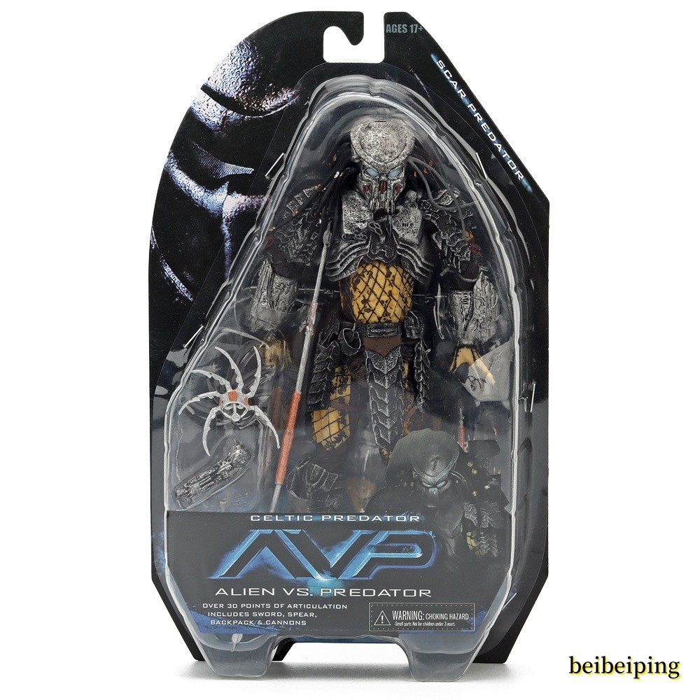 NECA Celtic Predator Avp Alien Vs Predator Series 14Action Figure Model Toy 18cm