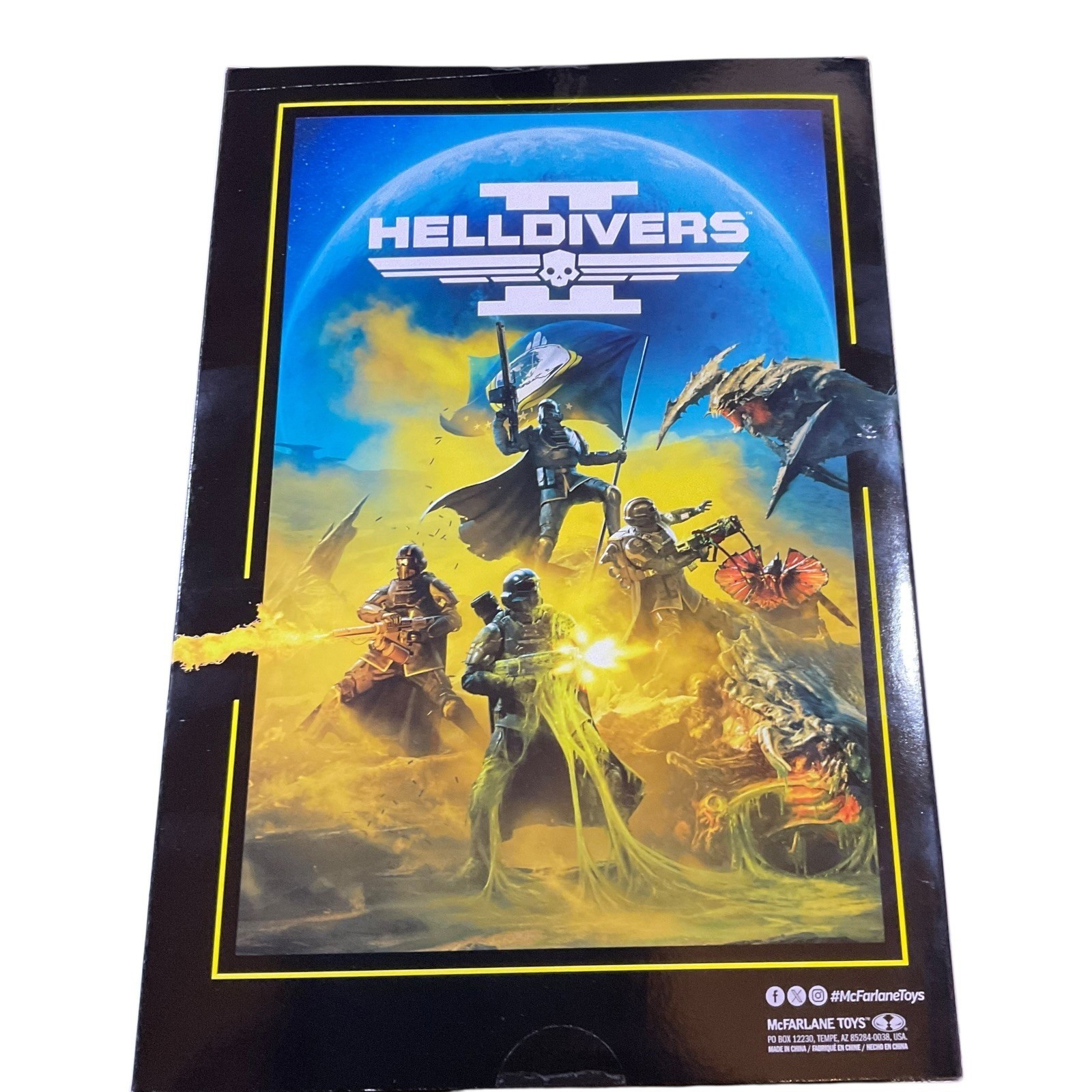 McFarlane Toys Helldivers 2 B-01 Tactical Elite Edition 7&Prime; Action Figure In Hand
