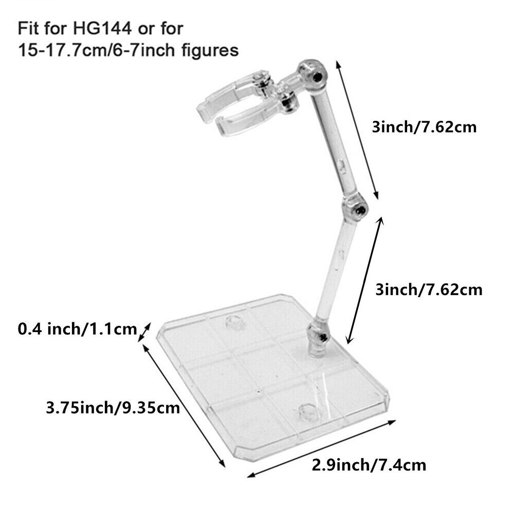 12Pc HG144 Adjustable Action Figure Display Holder Base Doll Model Support Stand