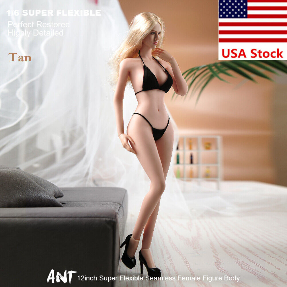 1/6 Female Medium Bust Makeup Super Flexible Joint Seamless Body For 12 »Figure