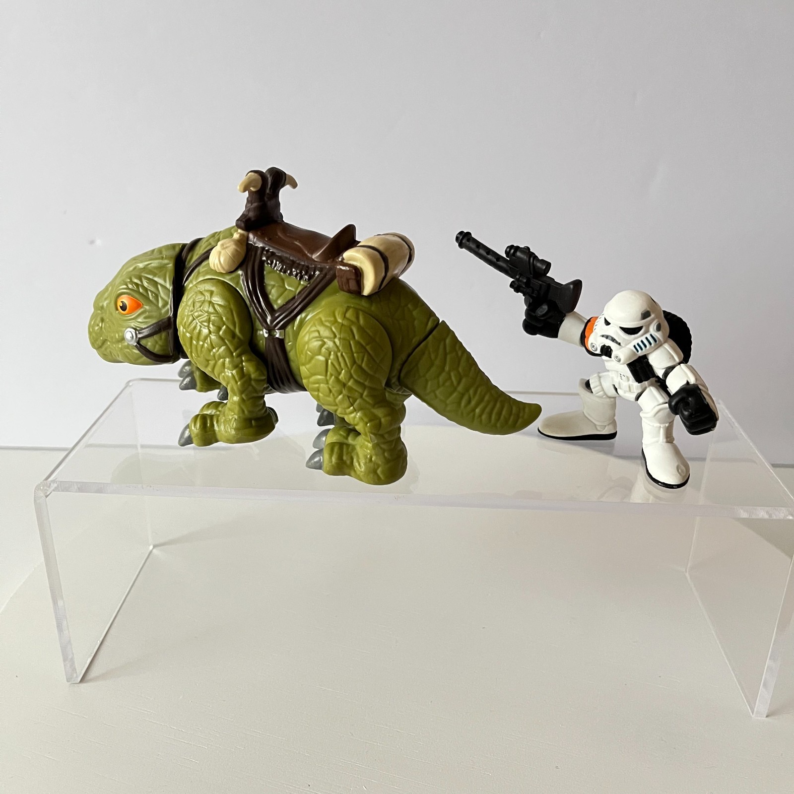 Star Wars Galactic Heroes Dewback & SandTrooper Figure Lot Hasbro Playskool