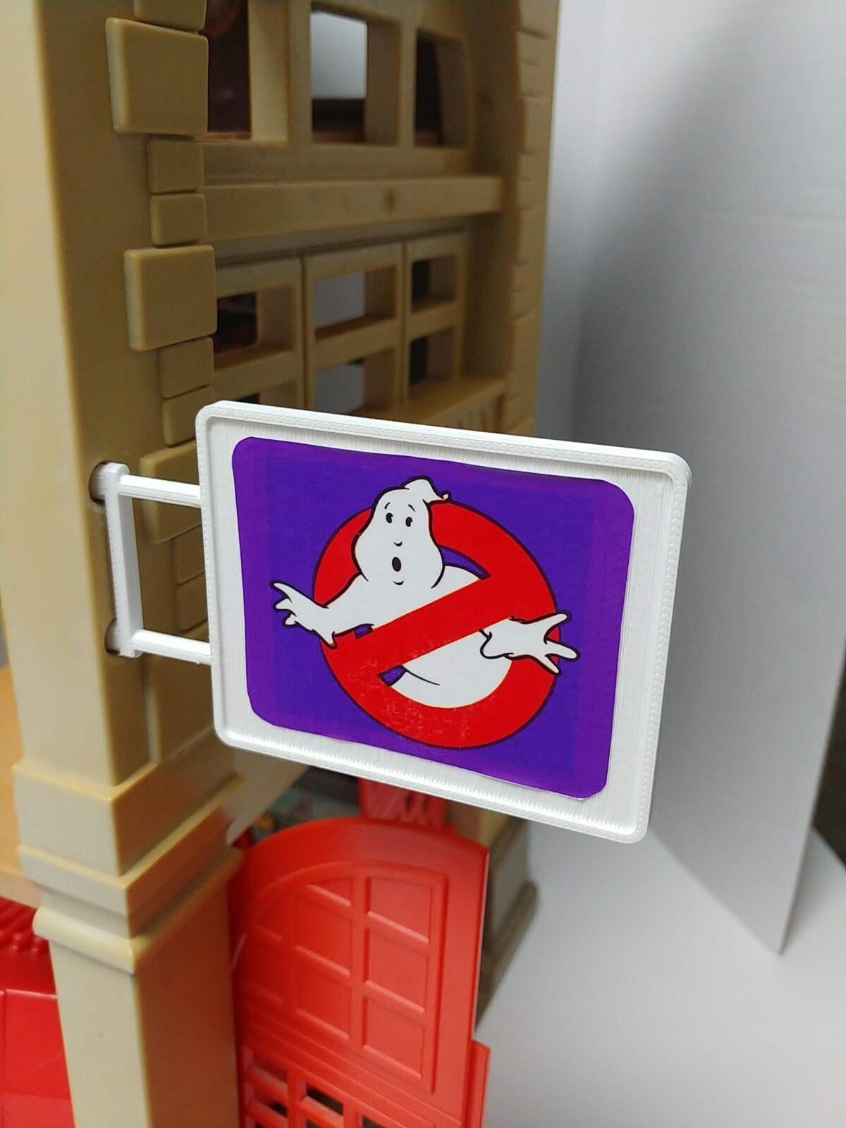 Vintage Real Ghostbusters Firehouse custom 3d printed sign