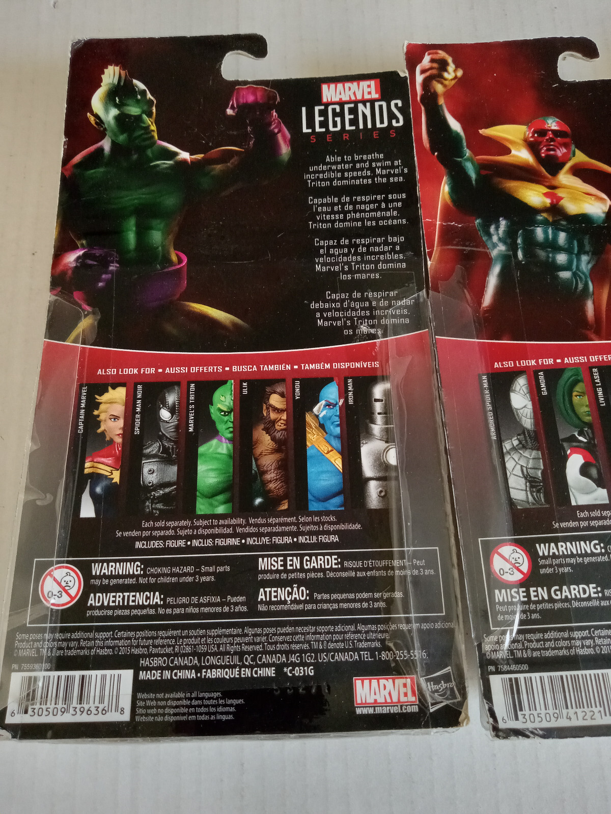 Marvel Legends LOT Superhero Comic Book Triton Vision Yondu 4 Inch 2015