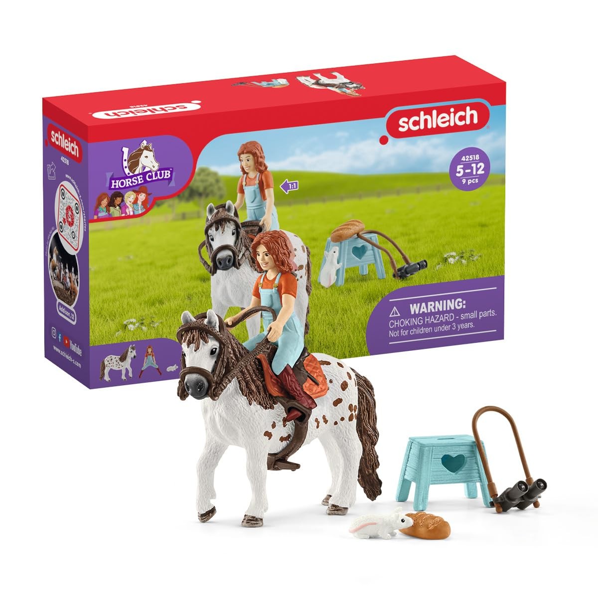 Schleich Horse Club, 9-Piece Playset, Horse Toys for Girls and Boys 5-12 Year…