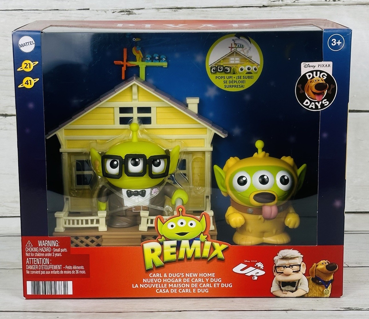 2021 Pixar Remix UP! Carl and Dug&rsquo;s New Home Playset Disney Mattel NEW Sealed