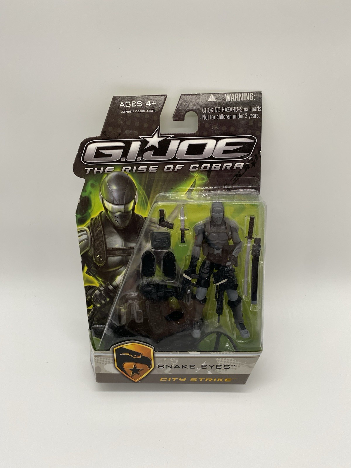 GI Joe The Rise Of Cobra Snake Eyes City Strike New 3.75 Figure 2009