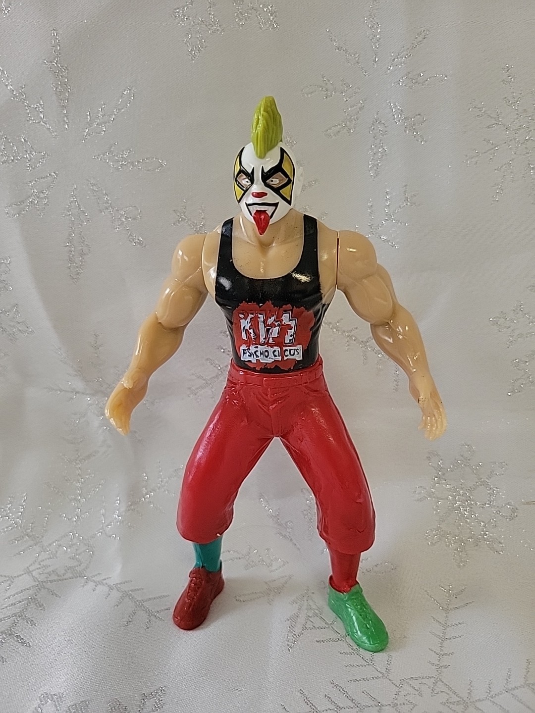 Psycho Clown Lucha Libre Action Figure 7” | Mexican Wrestler AAA CMLL INew Green