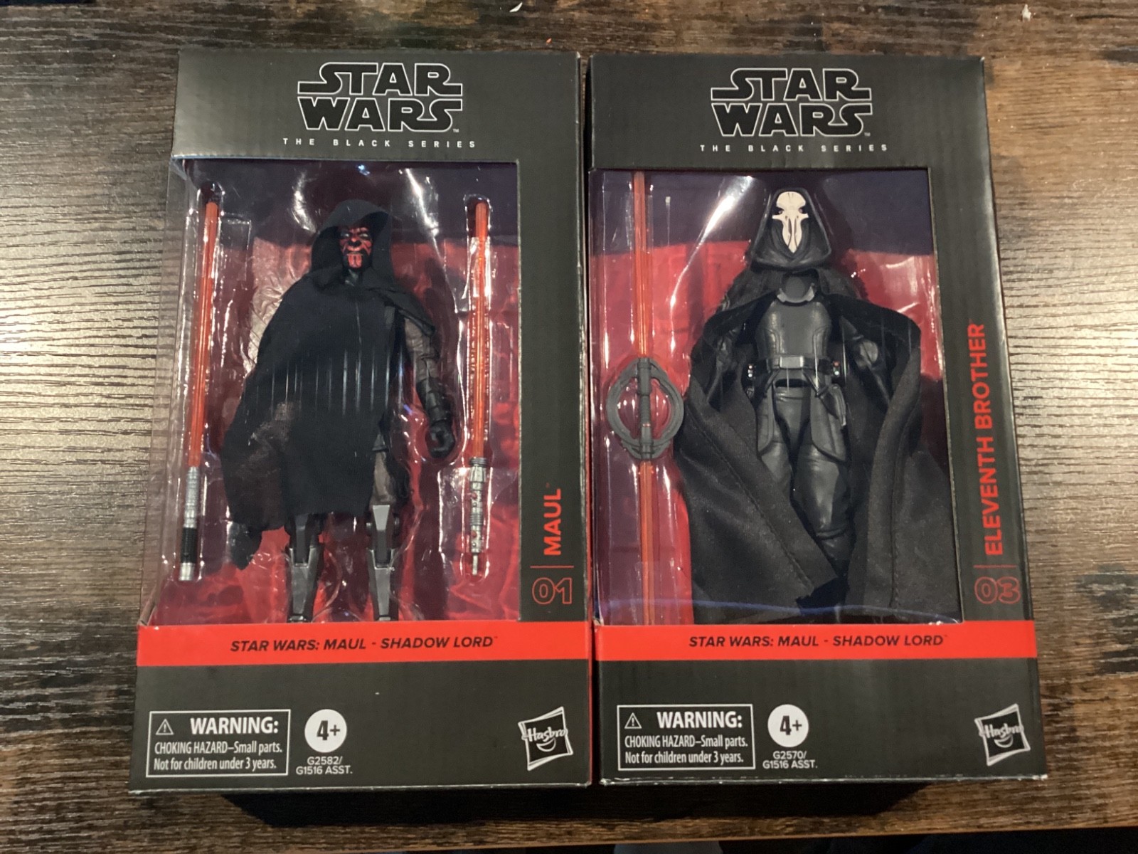 Star Wars: The Black Series Maul: Shadow Lord Eleventh Brother + Maul 6&Prime; lot