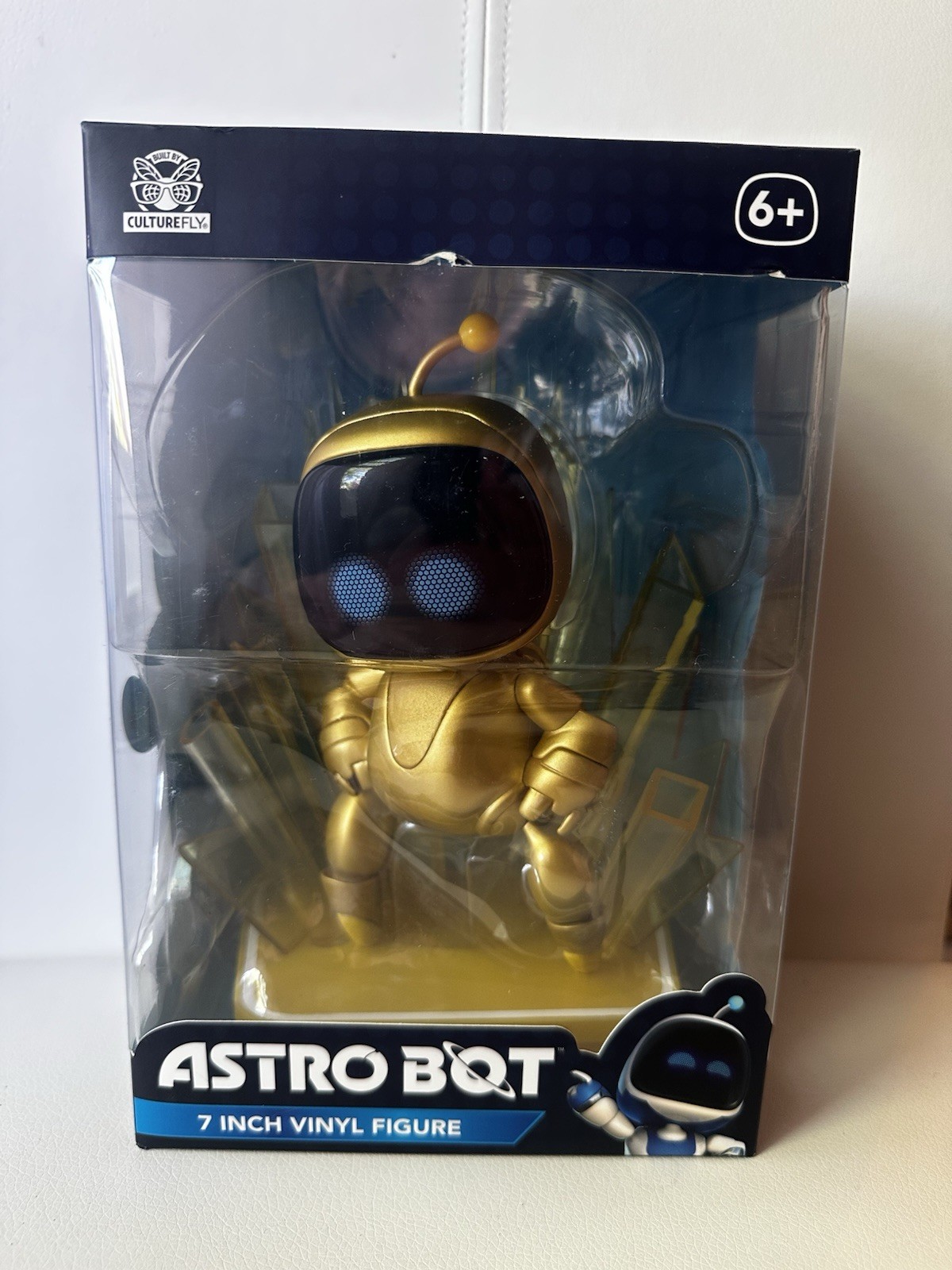 ASTRO BOT GOLD VINYL Culturefly 7&Prime; Figure Playstation LIMITED CHASE RARE