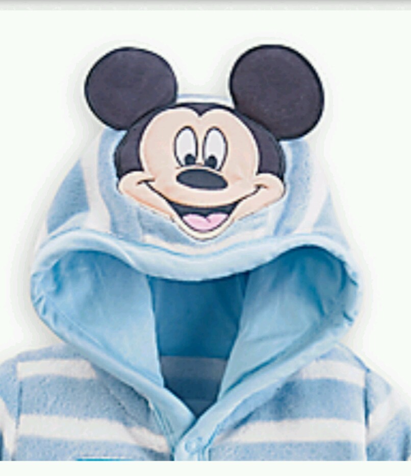 NWT DISNEY STORE MICKEY MOUSE VERY SOFT PLUSH ROMPER 12/18mos