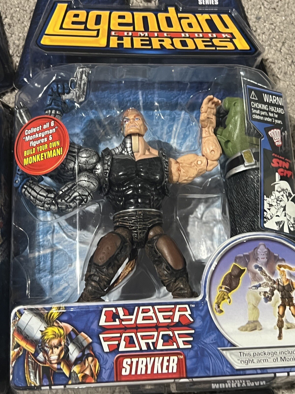 MonkeyMan BAF Legendary Comic Book Heroes MOC CASE FRESH ALL 8 FIGURES LOT