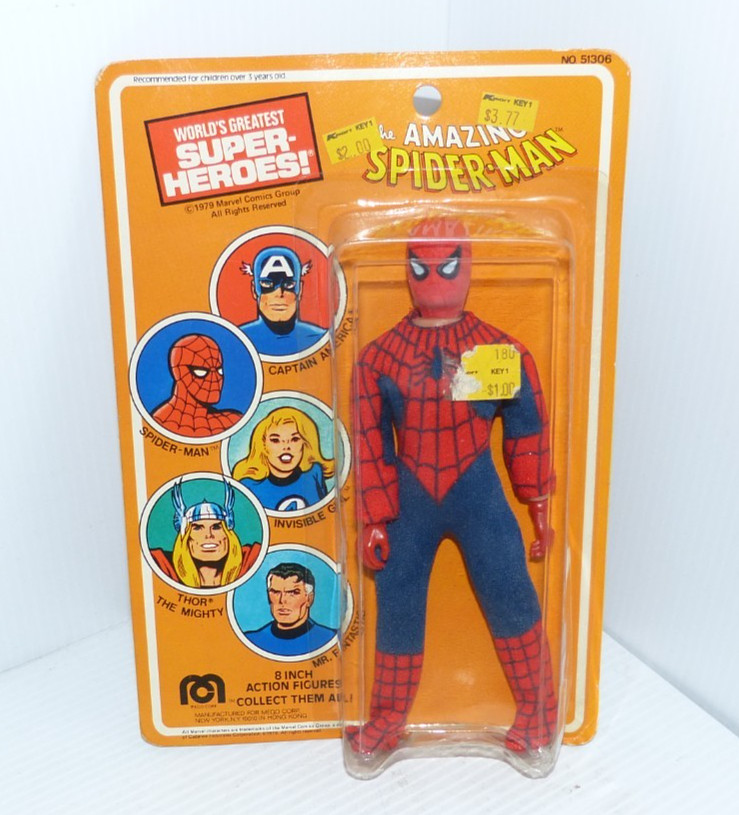 Vintage 1979 Mego Spider-Man Action Figure NOS Unopened Estate Find Spider Man