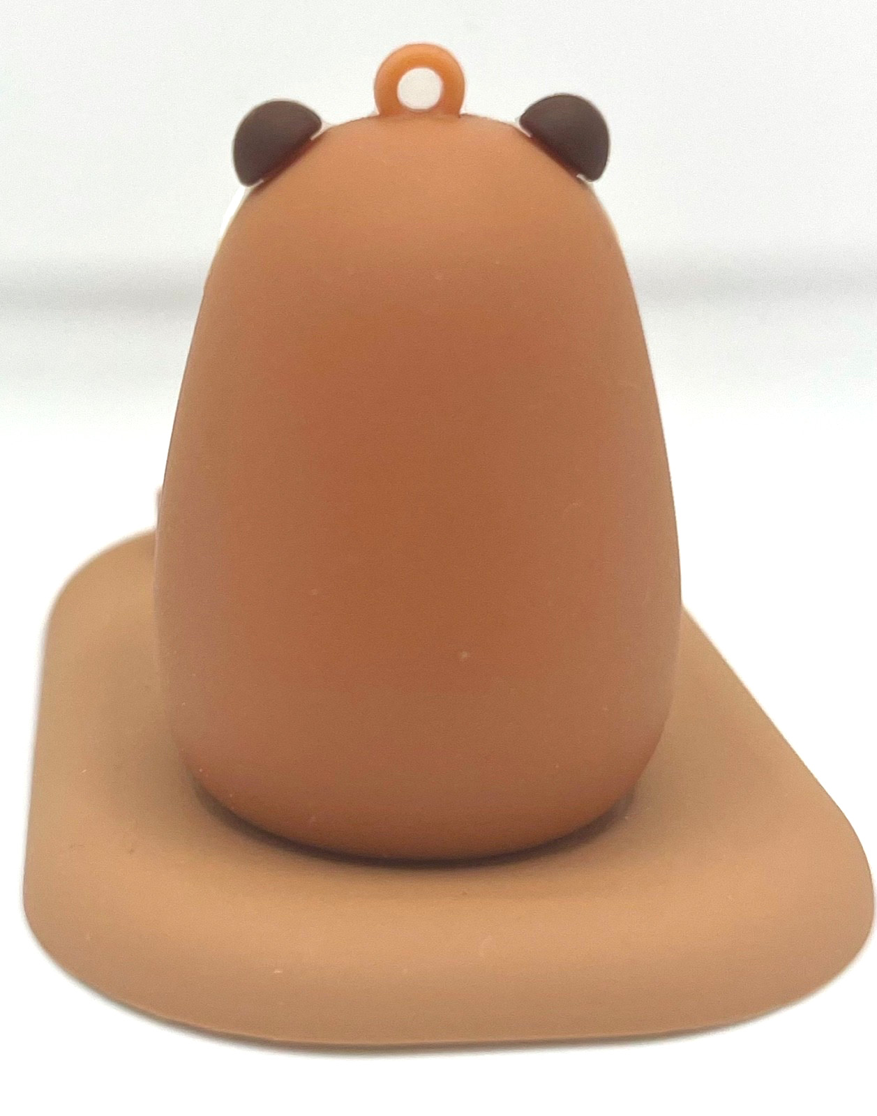 Capybara Phone Stand Flexible Plastic PVC w/ Capybara Figure Playing Video Games