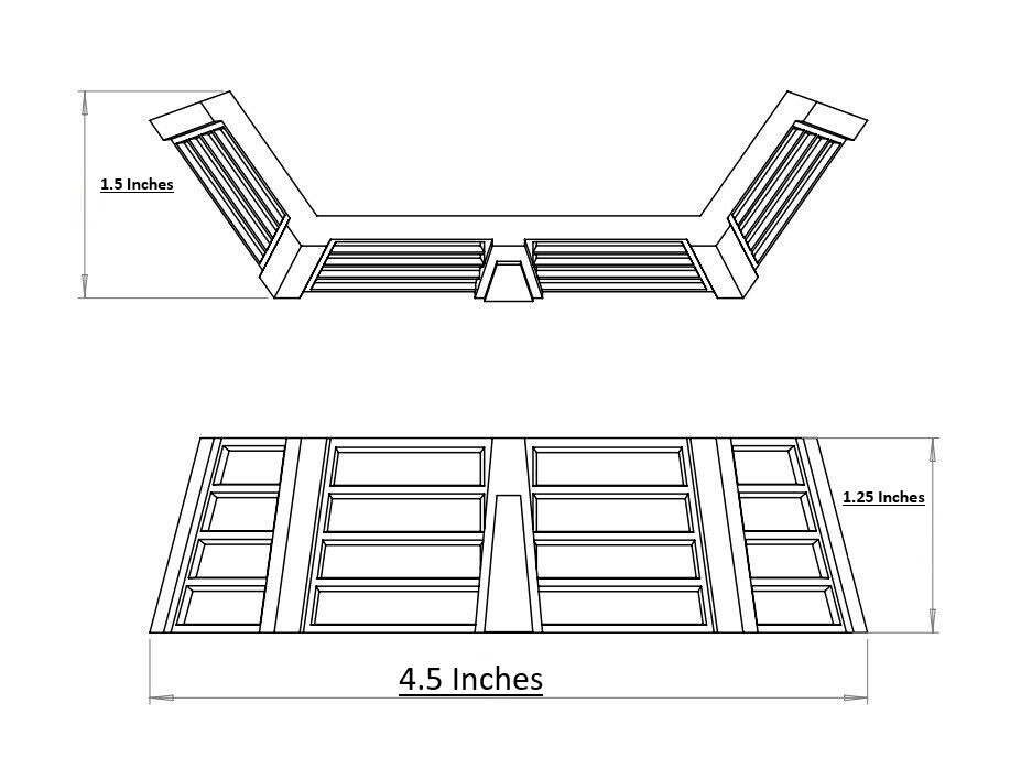 Warhammer 4x Imperial Bunker Barricade Star Wars Legion Game Terrain Mini