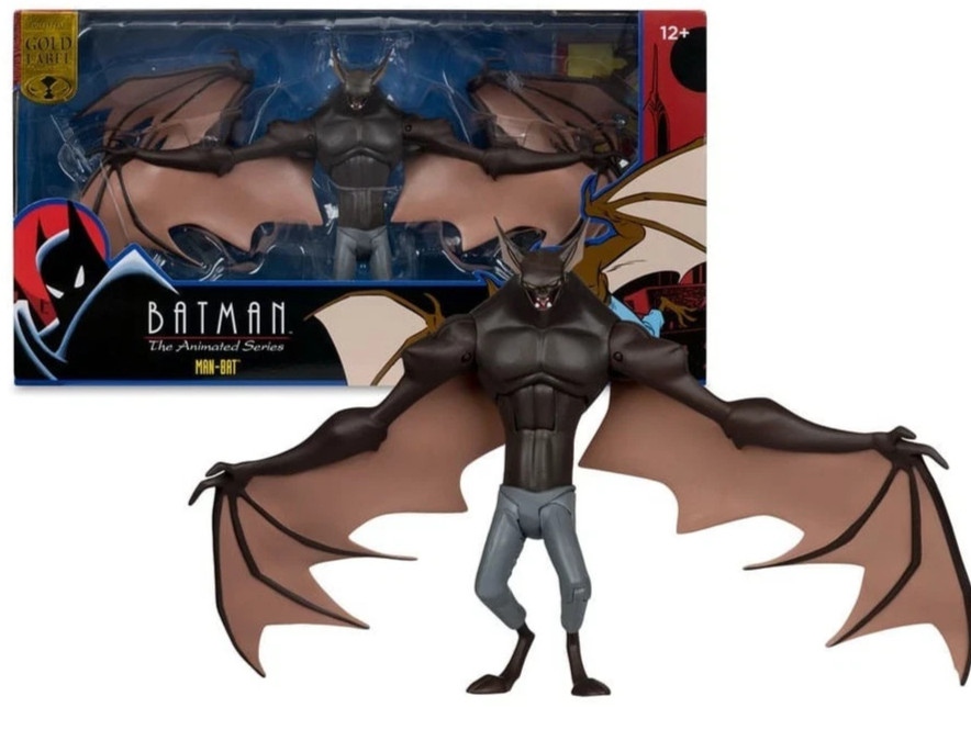 Dc Batman The Animated Series Man-Bat Gold Label Deluxe Box Mcfarlane Toys New