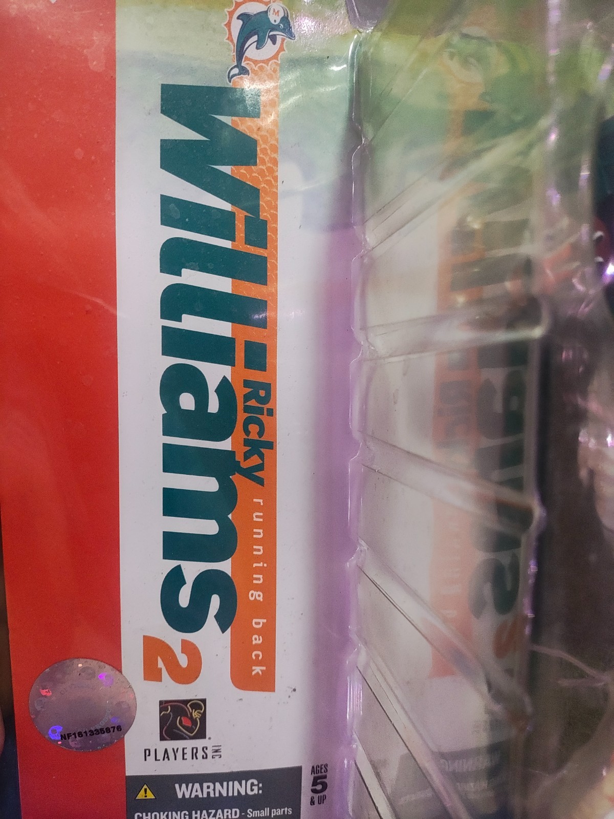 Ricky Williams 2 Figure NFL Dolphins running back 34 – in package