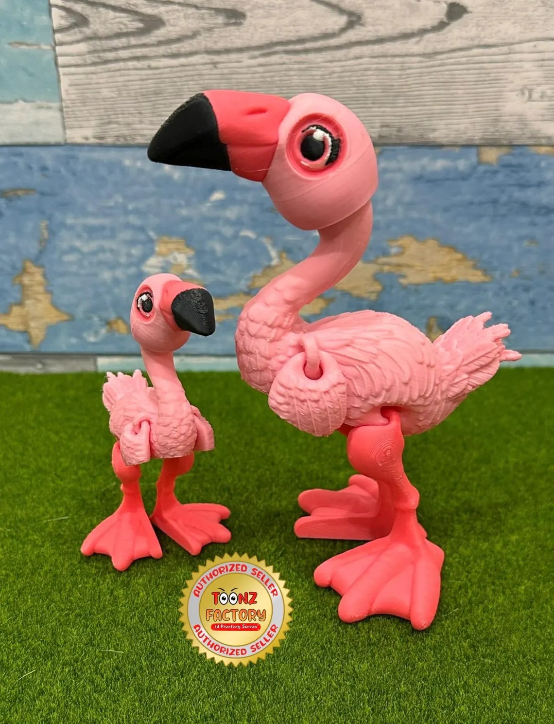 3D Printed Articulating Flamingo