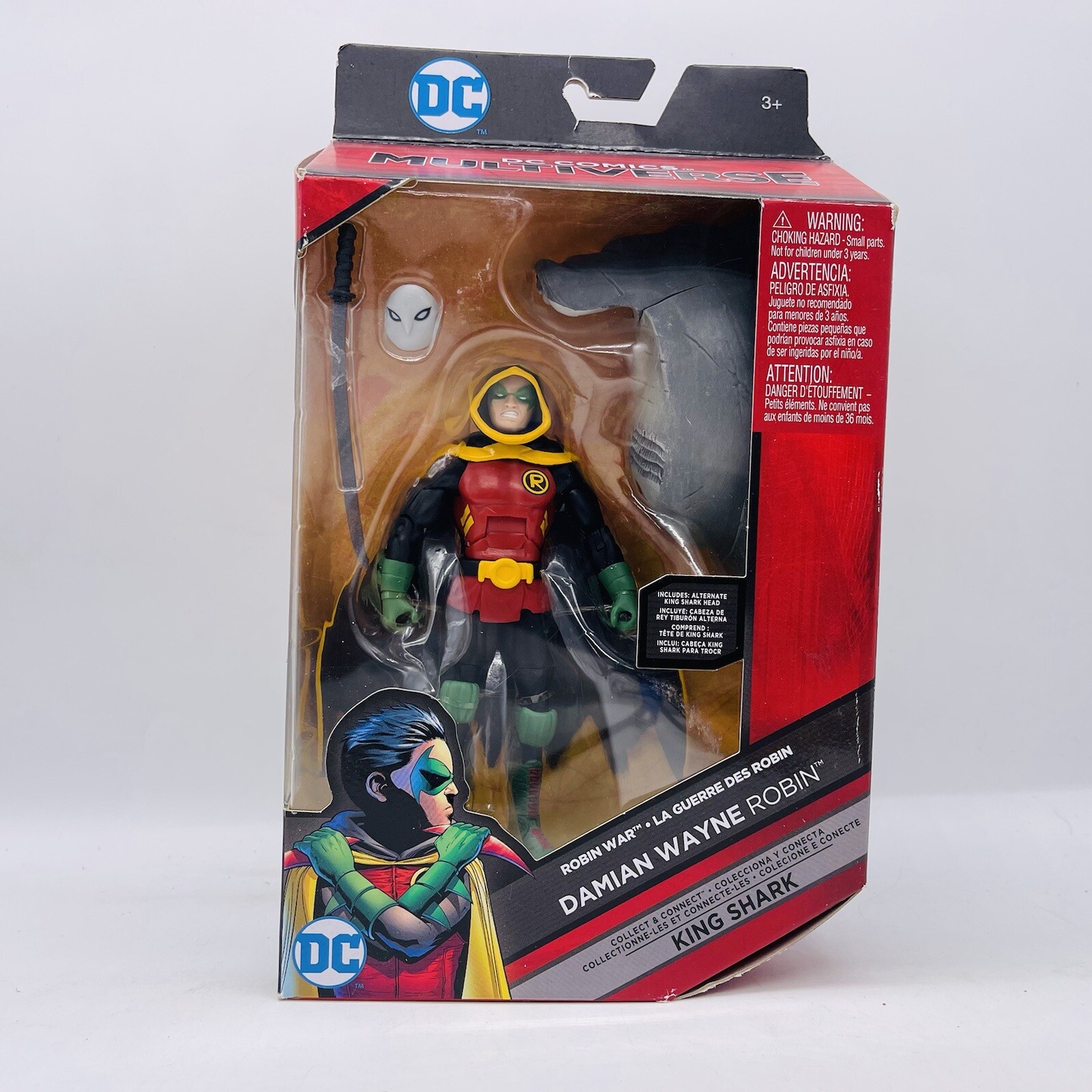 Robin Damian Wayne DC multiverse King shark BAF Wave NIP 6&Prime; DCU Son Of Batman