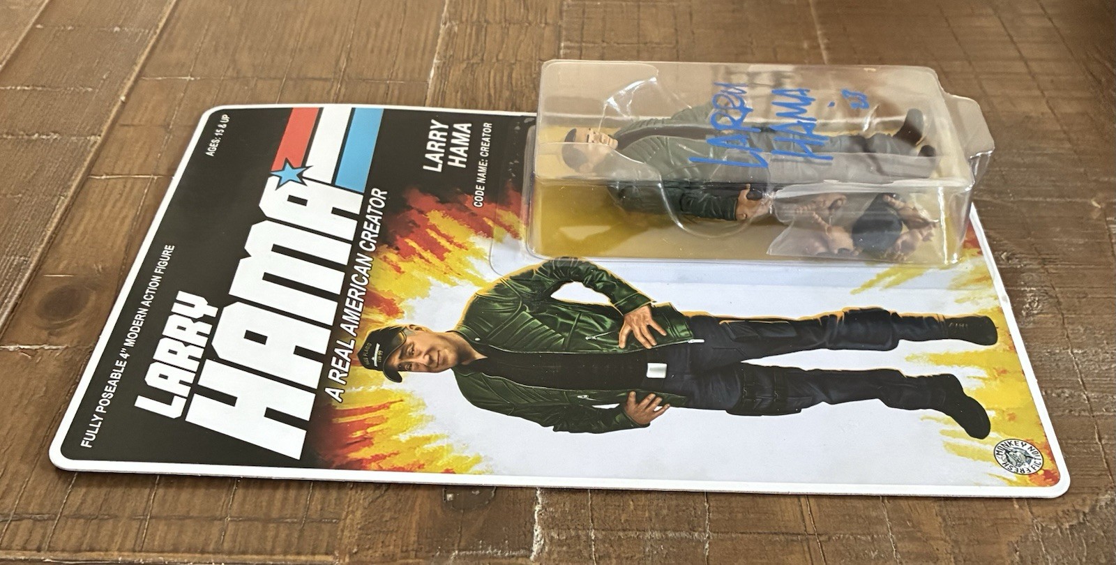Larry Hama Signed GI Joe Creator Action Figure Beckett BAS