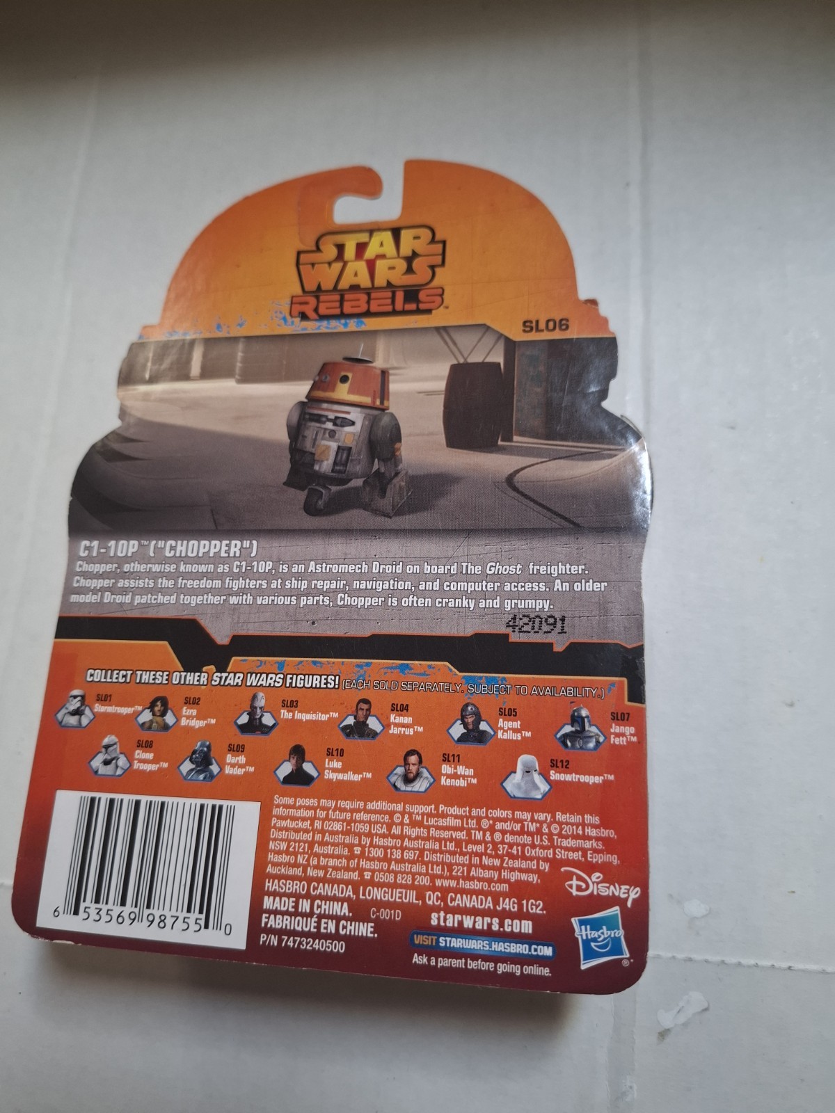 Star Wars Rebels Chopper C1-10P Figure Saga Legends SL06 3.75 Inch
