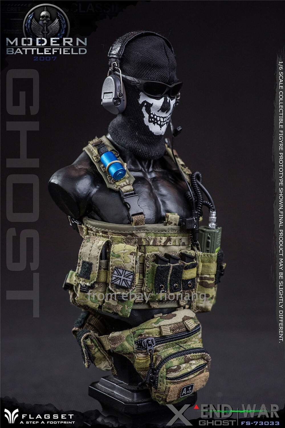FLAGSET 1/6 Handheld Soldier Model Apocalypse War Series 73033 Death Squad Ghost