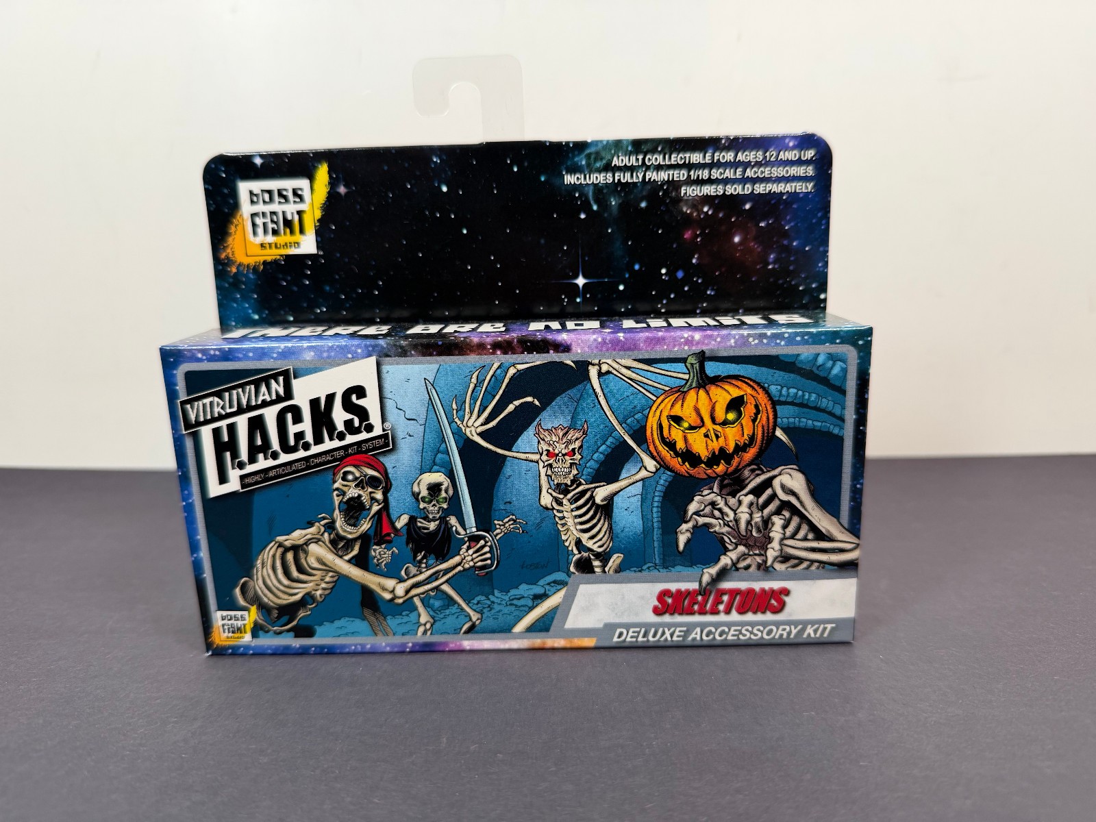 Boss Fight Studio Vitruvian Hacks SKELETONS Deluxe Accessory Kit 4&Prime; Figure
