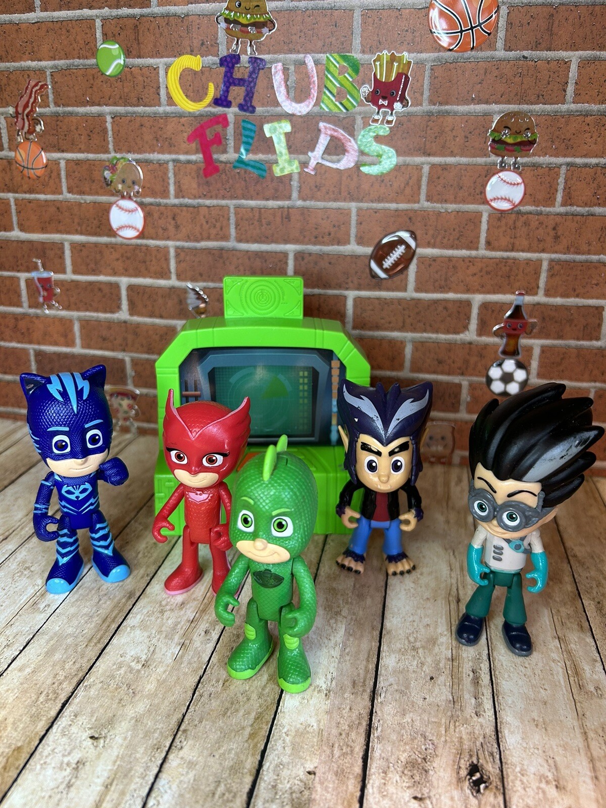 PJ Masks Figure Lot Wolfie, Gecko,cat Boy, Romeo 3”Action Figure Lot A2-00