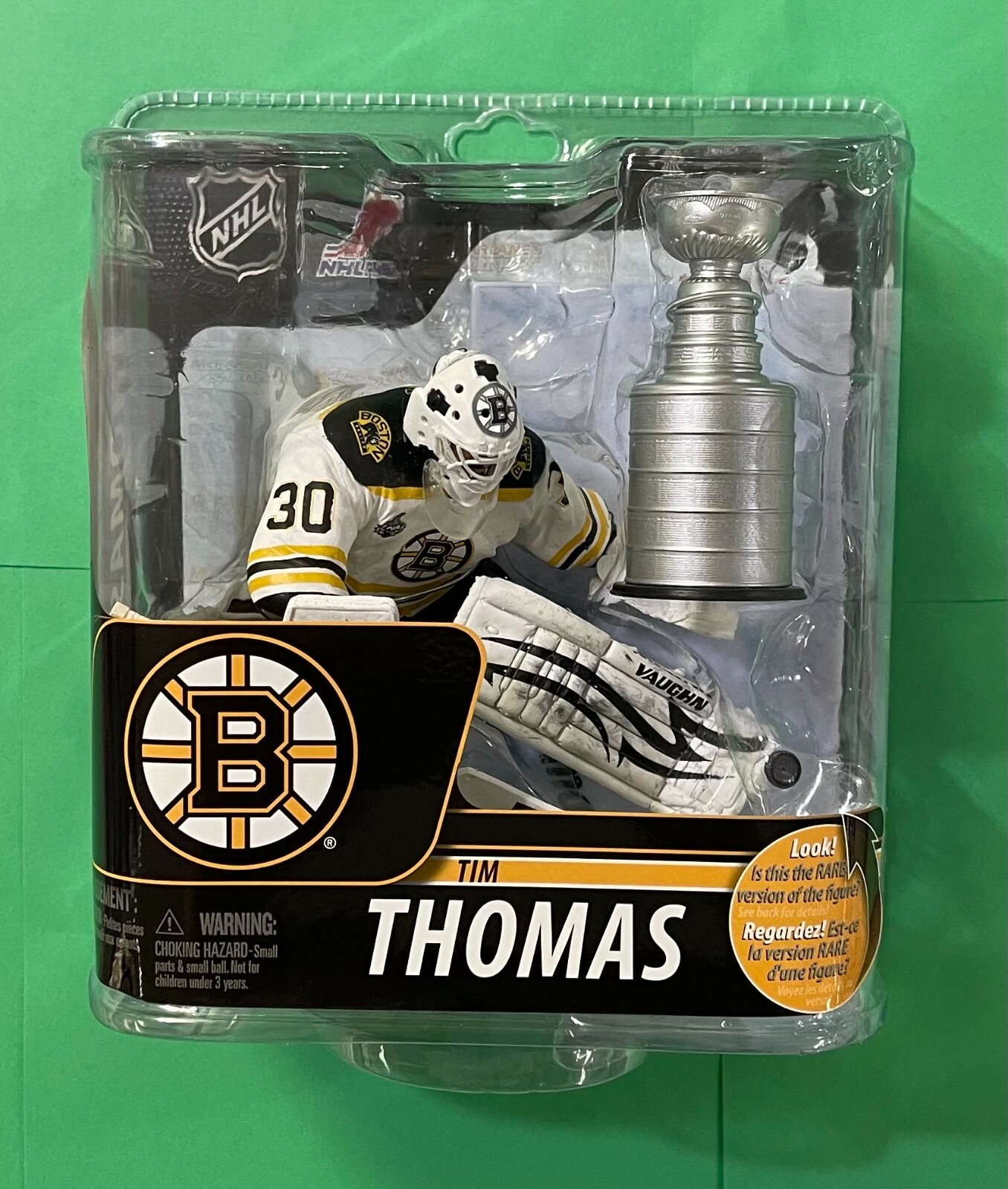 TIM THOMAS W/ STANLEY CUP MCFARLANE FIGURE NHL 29 BOSTON BRUINS
