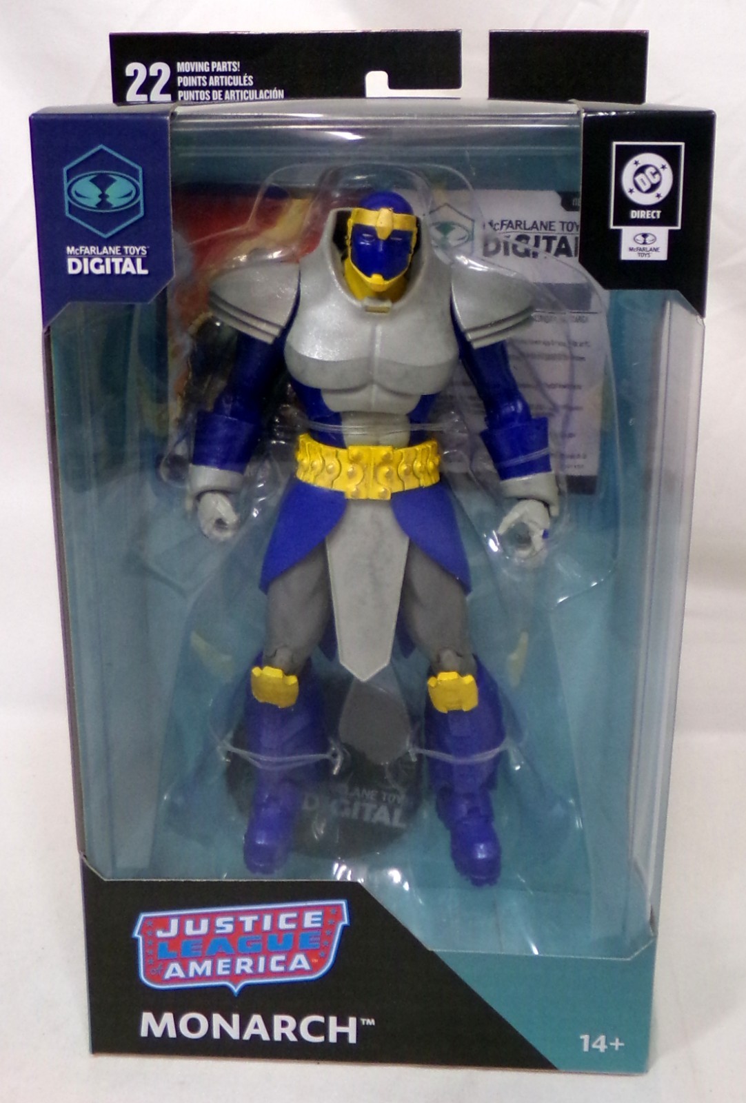 DC Direct Digital Justice League Amercia Monarch 7&Prime; Figure McFarlane New Sealed