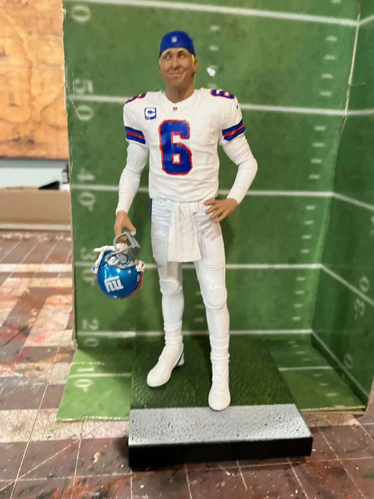 mcfarlane football figure custom NEW YORK GIANTS JAXSON DART 6&Prime;