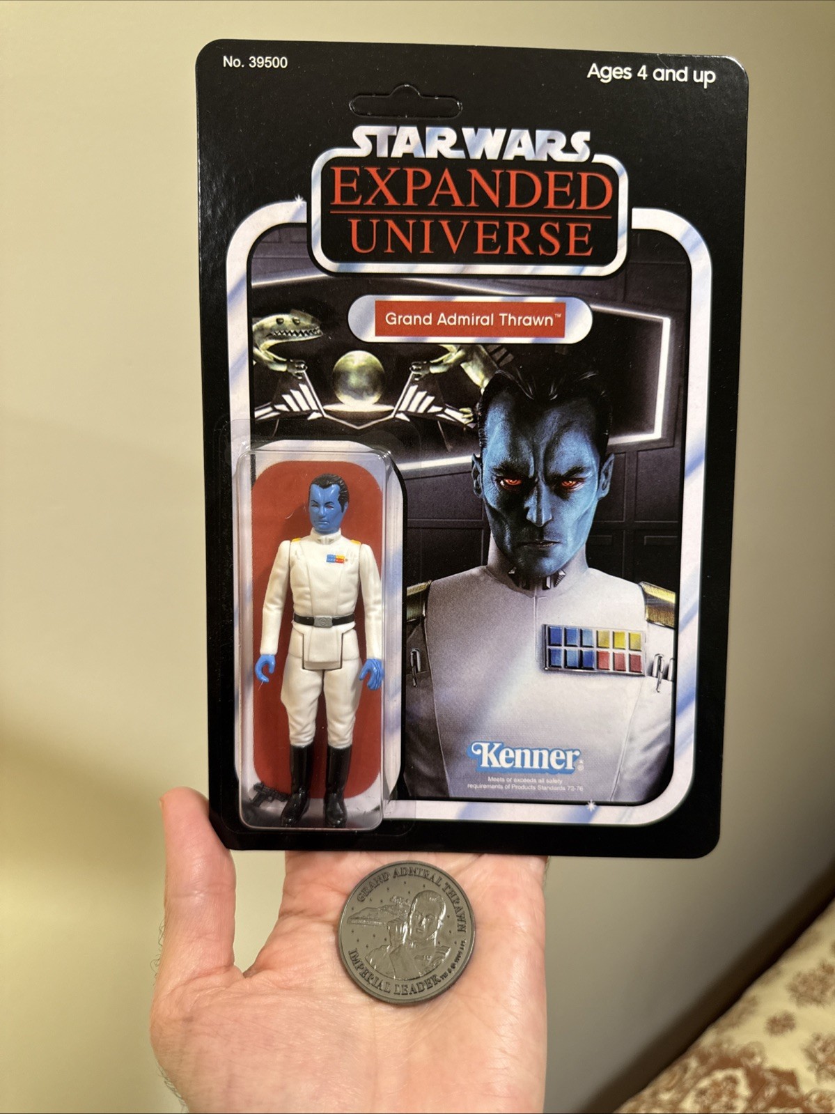 Star Wars Grand Admiral Thrawn slc Vintage Style Figure and Coin Smith Lord