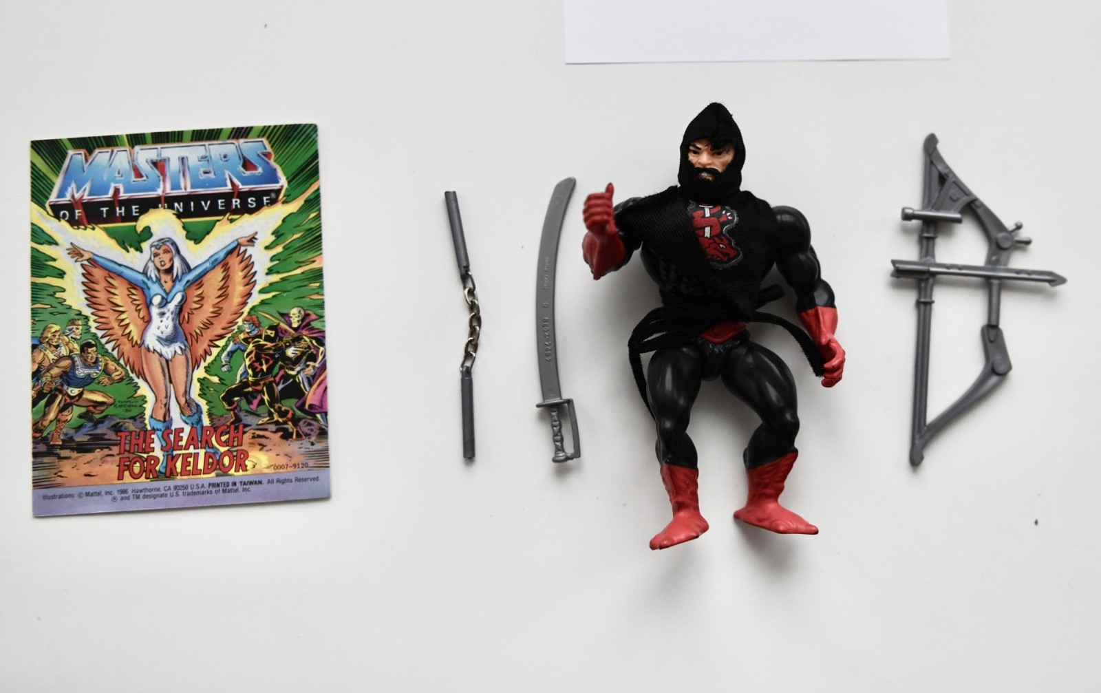 Ninjor MOTU Ninja Warrior Figure Complete Comic Masters Universe Vintage