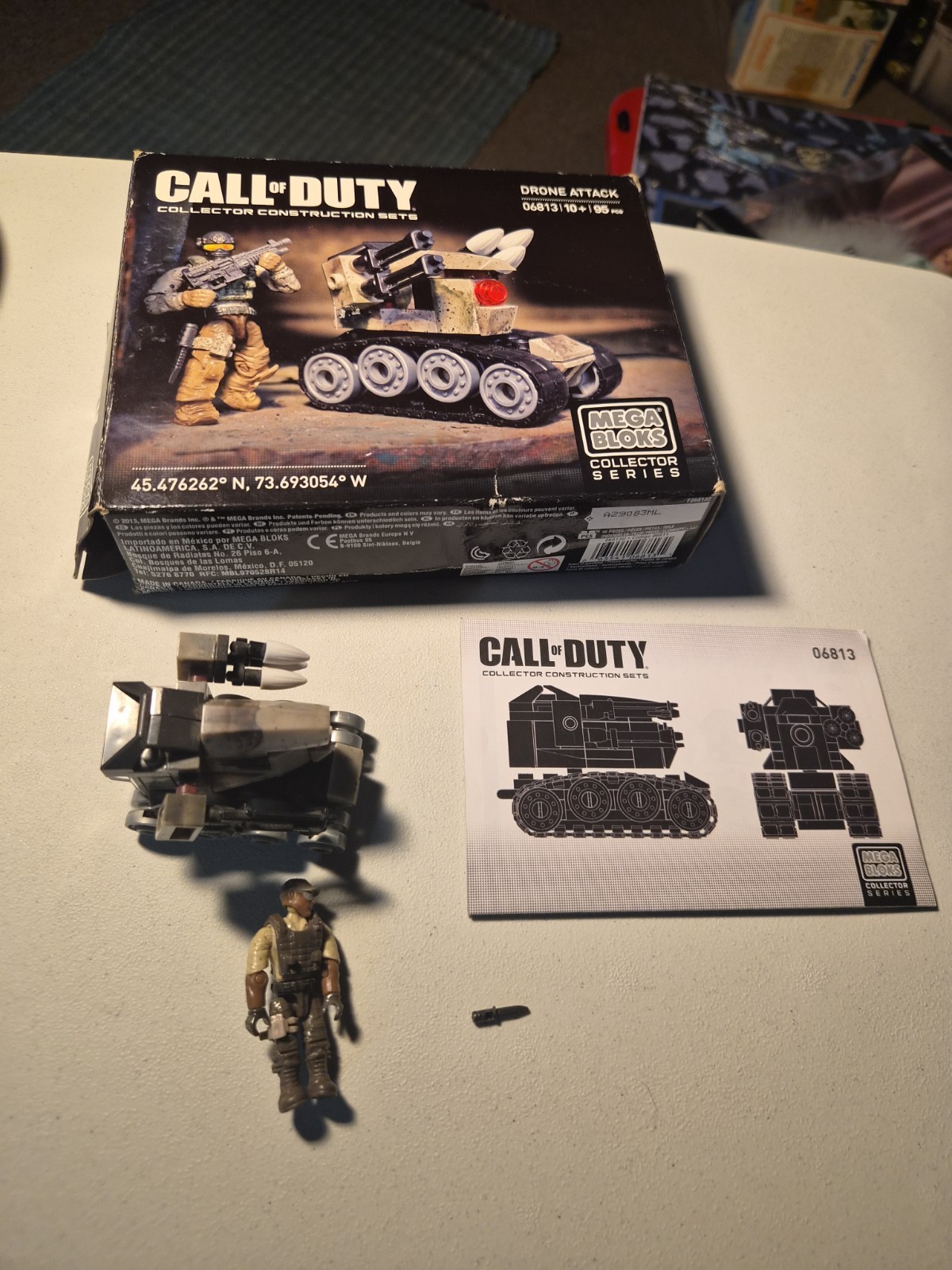 Mega Bloks Call of Duty Drone Attack 95 Pcs Not Complete