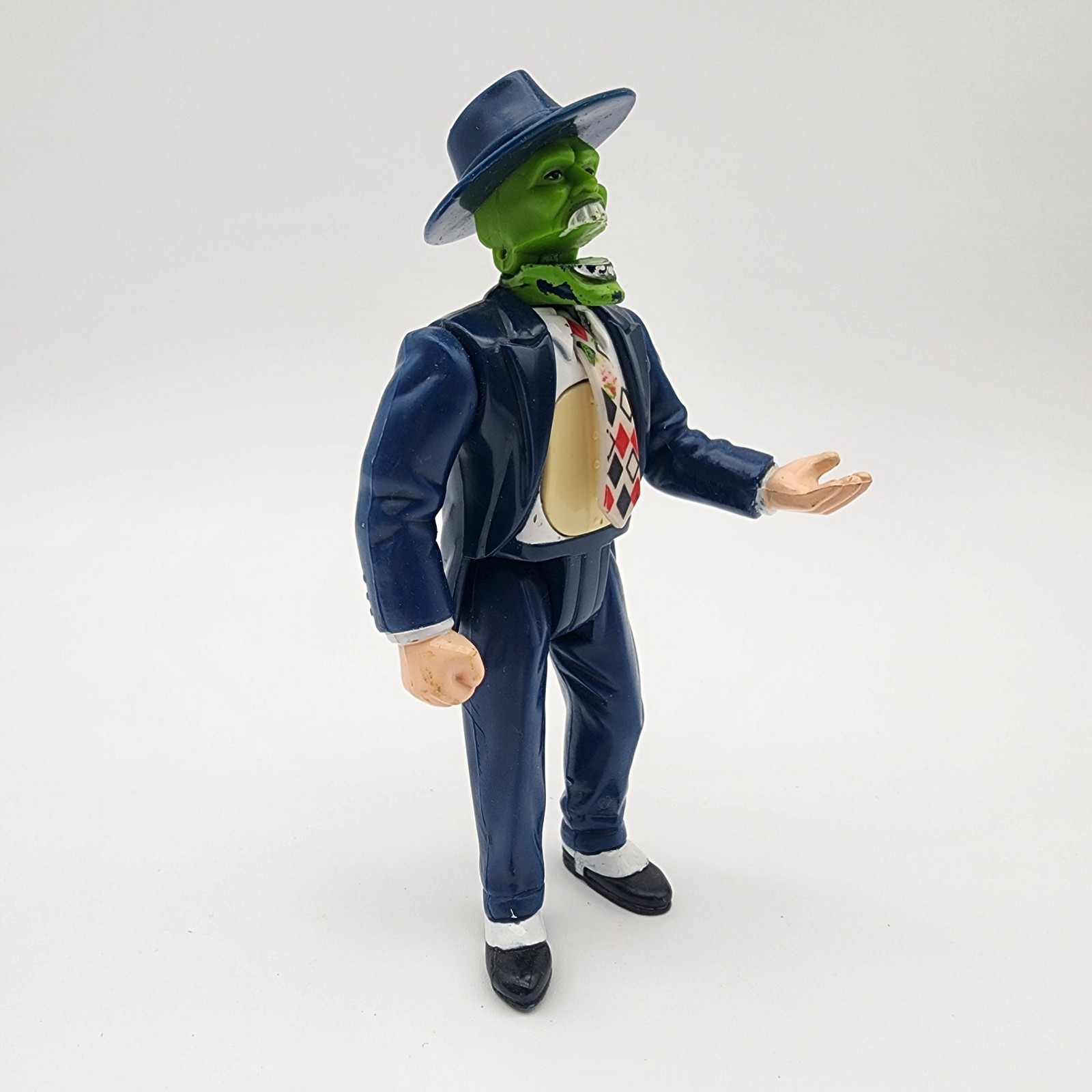 THE MASK CHEST BURSTING 1994 LOOSE ACTION FIGURE JIM CAREY WORKS