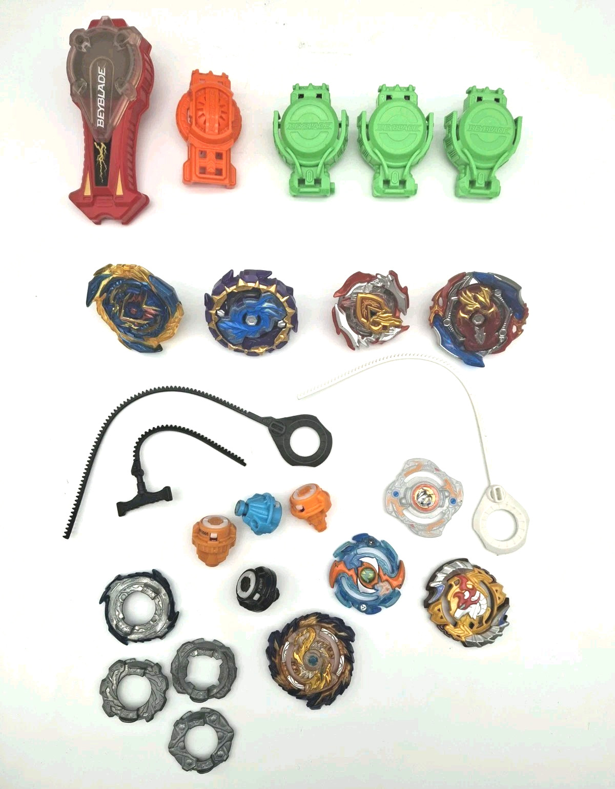 8 Beyblade Metal Series Lot Battling Tops Hasbro Tomy Launchers Burst