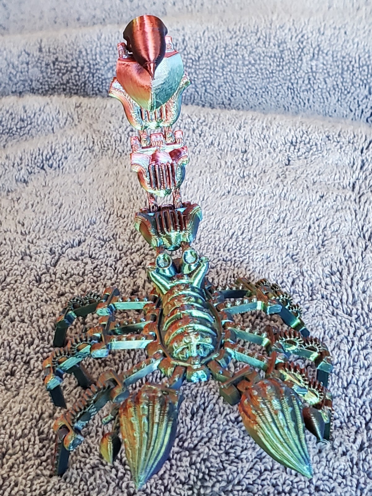 3D PPRINTED~ ARTICULATED~ PUNK SCORPION ~ 7.2 INCHES LONG