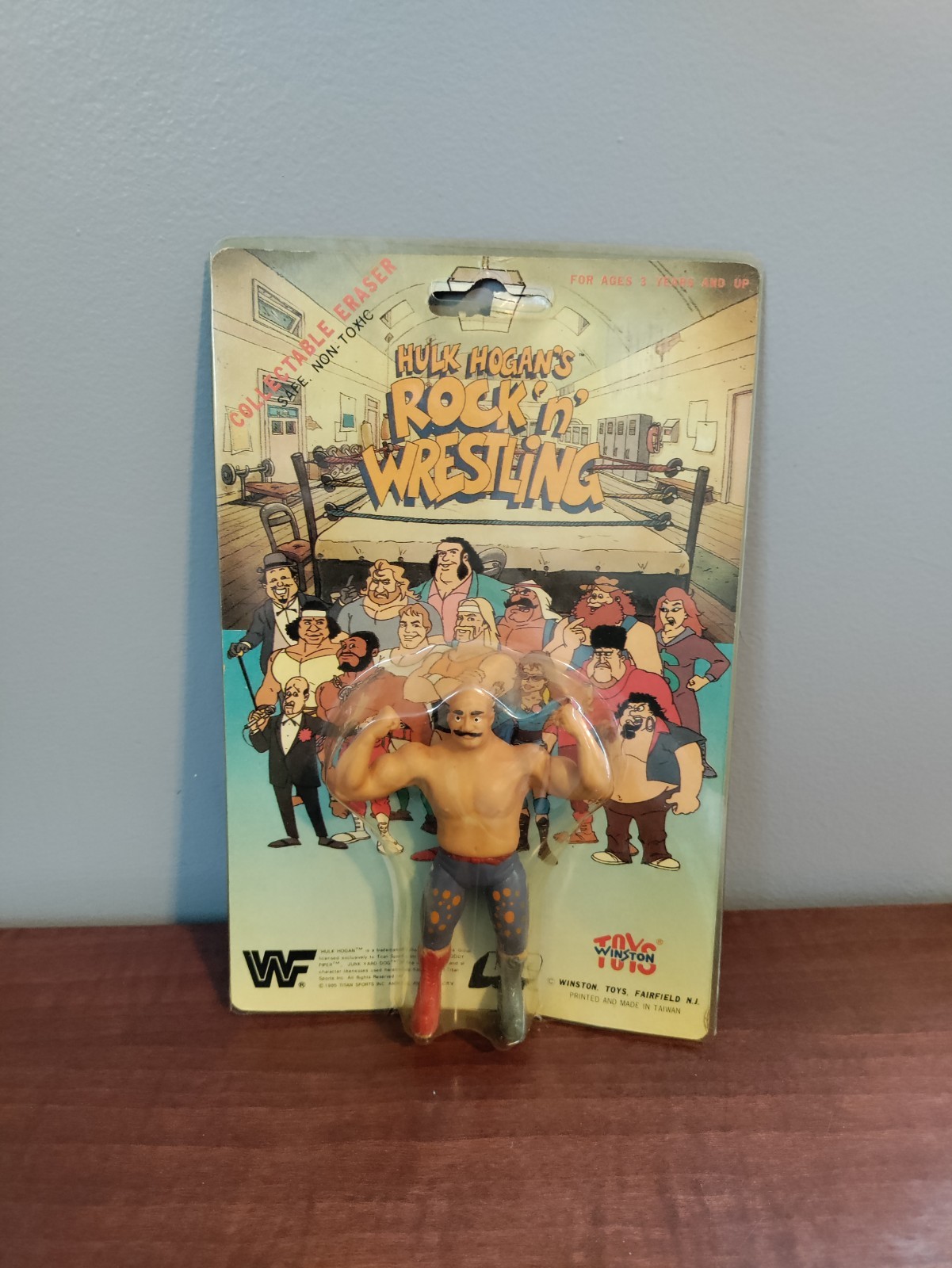 Winston Toys WWF Iron Sheik ROCK N WRESTLING Eraser Figure wwe Vintage