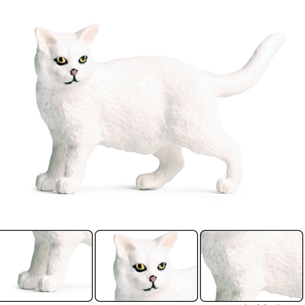 1/2Pcs 1/6 Scale Cat Models Action Figure Collectible Statue Xmas Decor Gifts