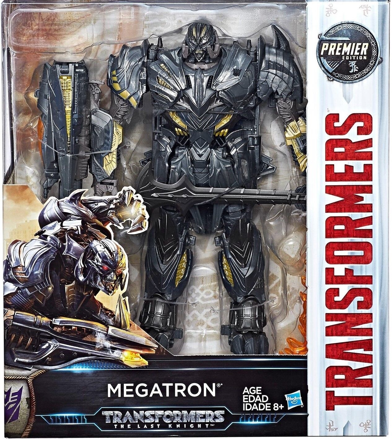 Hasbro Transformers Last Knight MEGATRON Premier Edition Leader Class 9&Prime; Figure