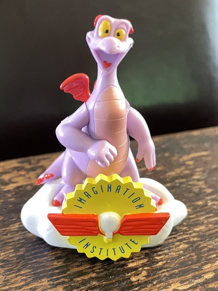 Walt Disney World Figment Epcot Figure Dragon Rare 3.5&Prime; Imagination Institute