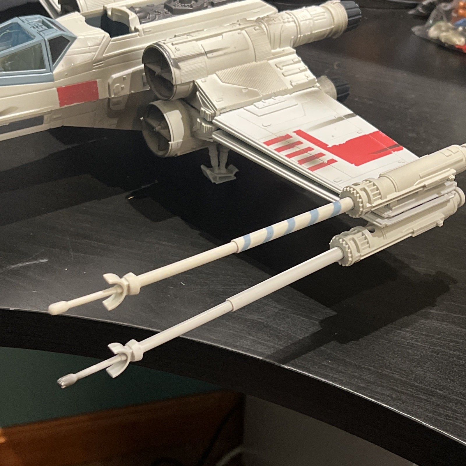 Vintage Star Wars X-Wing Fighter 2002 Incomplete – Collectible Toy Ship Luke