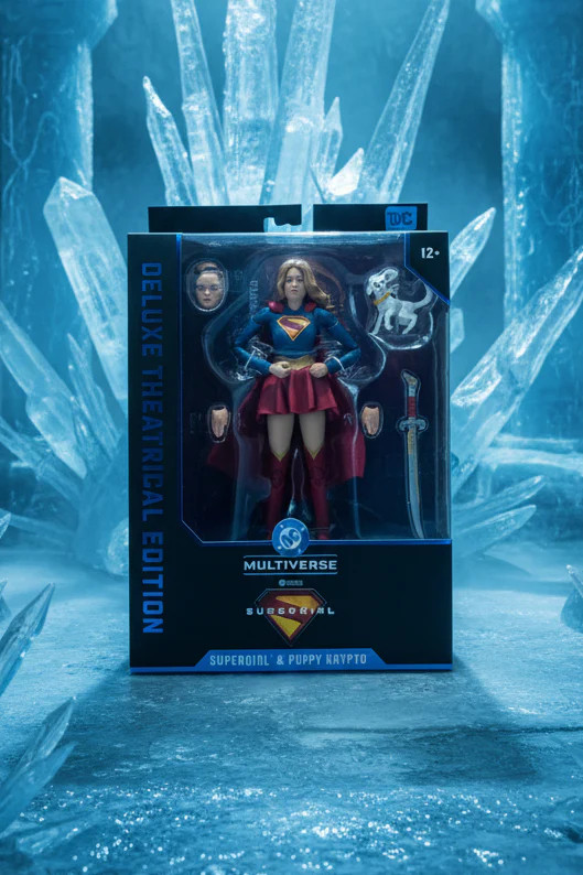 6.8&Prime; Supergirl and Puppy Krypto (Supergirl Movie) Action Figure (Deluxe Theatric