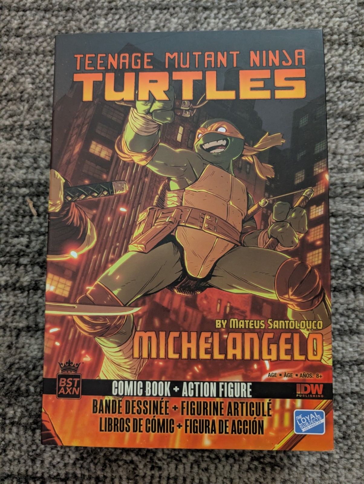 BST AXN Teenage Mutant Ninja Turtles Michelangelo by Mateus Santolouco 5&Prime; Figure