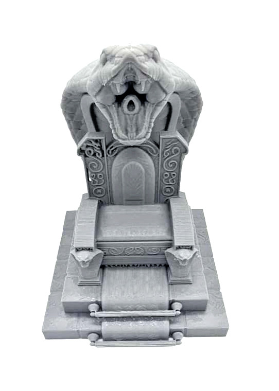 Custom Cobra Inspired Commander Throne (Royal) for 6 inch (1:12) Figure Diorama