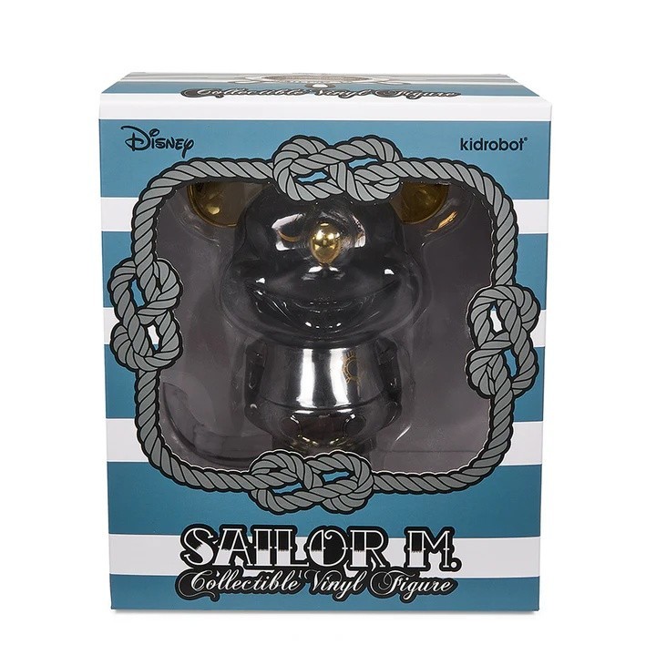 Kidrobot Disney Mickey Mouse « Sailor M. » 8&Prime; Exclusive Black/Gold Edition