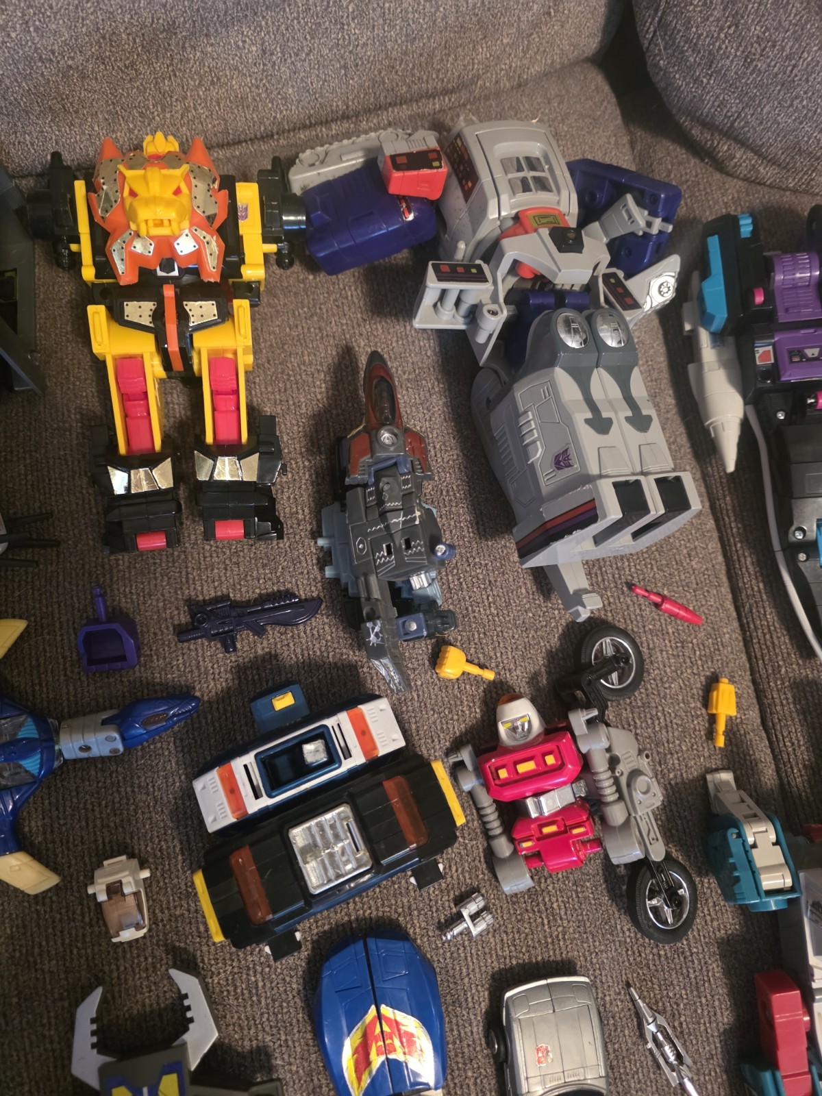 Vintage Transformers Lot Pieces And Weapons None Are Complete NO RETURNS