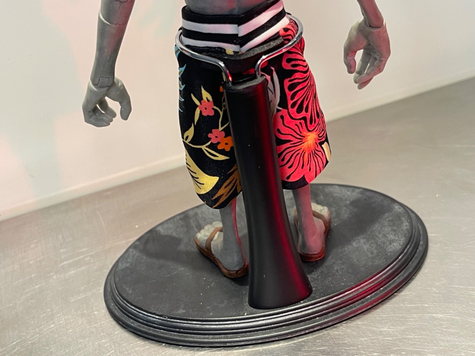 1:6 Scale Custom Grey Vacation Alien Figure 10&Prime; inch Area 51 UFO Art Statue OOAK